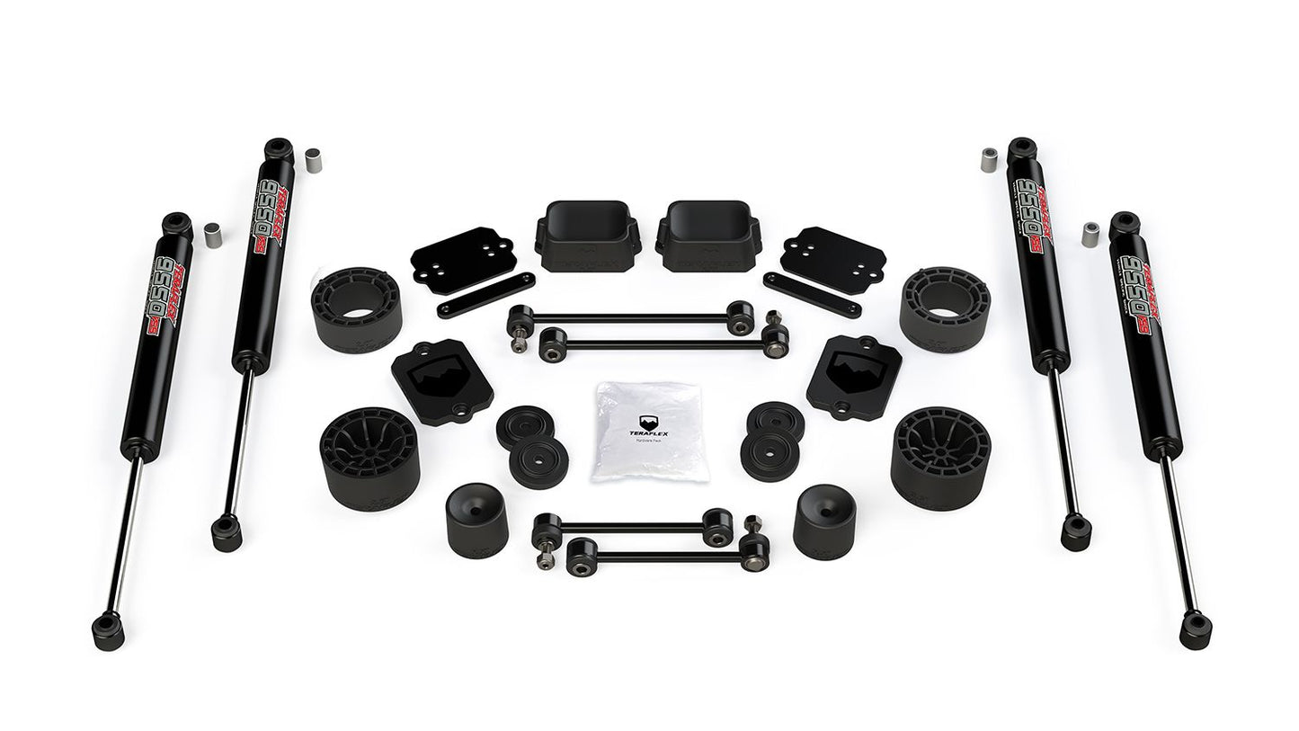 JL 2dr Sport/Sahara: 2.5" Performance Spacer Lift Kit & 9550 VSS Twin-Tube