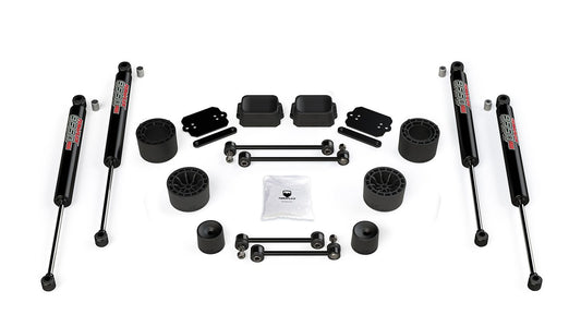 JL 2dr Rubicon: 2.5" Performance Spacer Lift Kit & 9550 VSS Twin-Tube Shocks