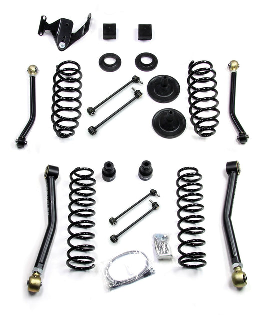 JK 4dr: 3" Suspension System w/ 4 Adjustable Short Control Arms