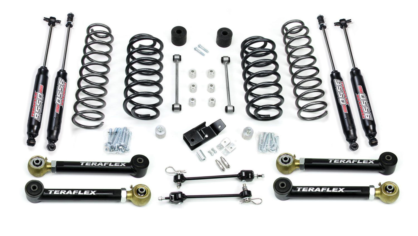 TJ: 3" Suspension System w/ 4 Short Control Arms & 9550 VSS Twin-Tube