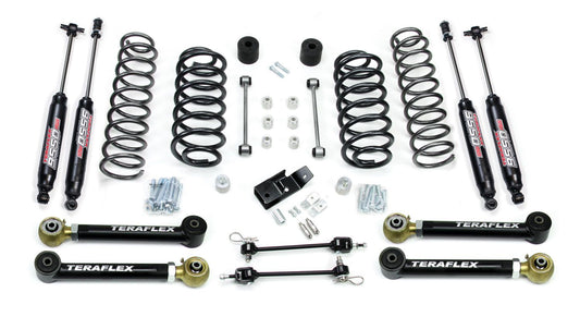 TJ: 3" Suspension System w/ 4 Short Control Arms & 9550 VSS Twin-Tube