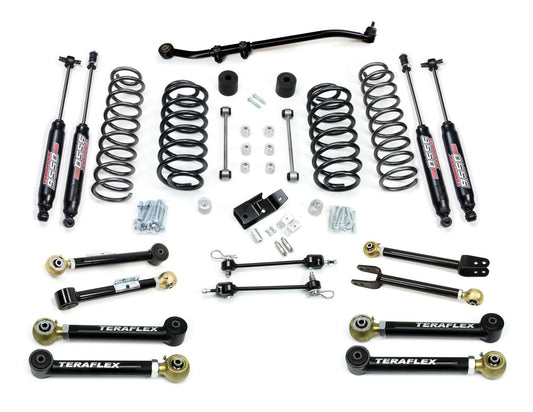 TJ: 3" Suspension System w/ 8 Short Control Arms & 9550 VSS Twin-Tube Shocks