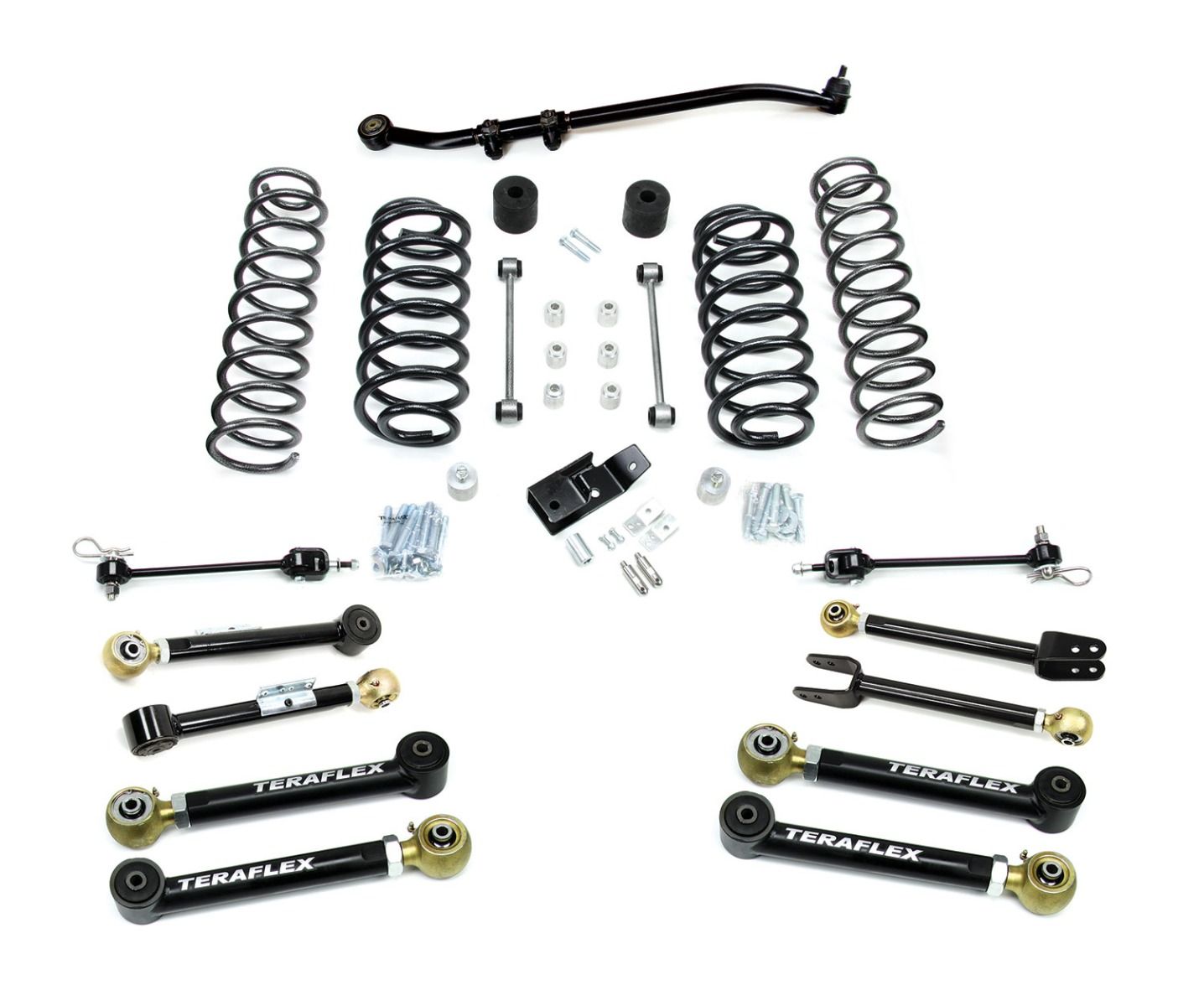 TJ: 4" Suspension System w/ 8 Short Control Arms ? No Shocks