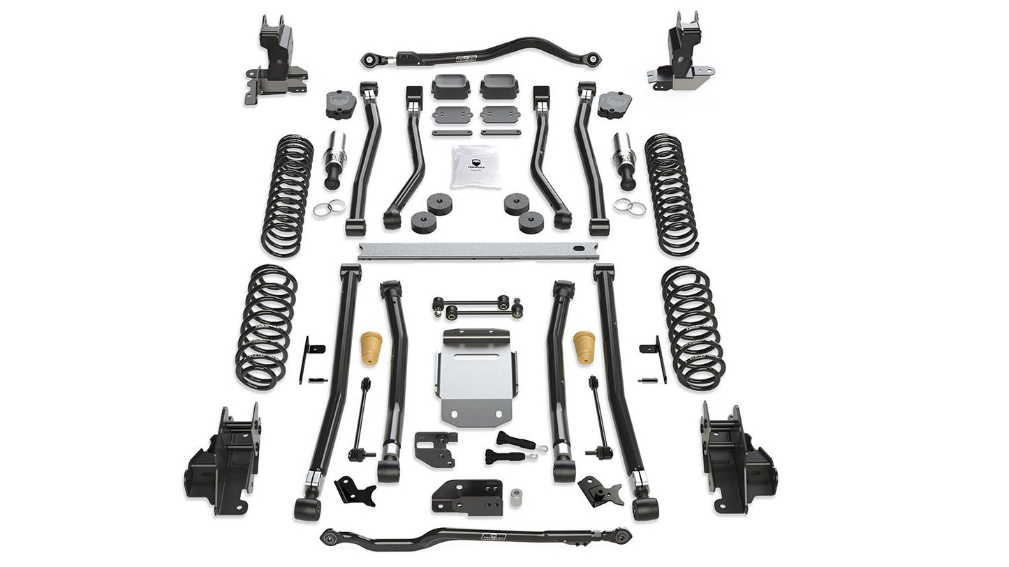 JL 2dr: 3.5" Alpine RT3 Long Arm Suspension System ? No Shocks