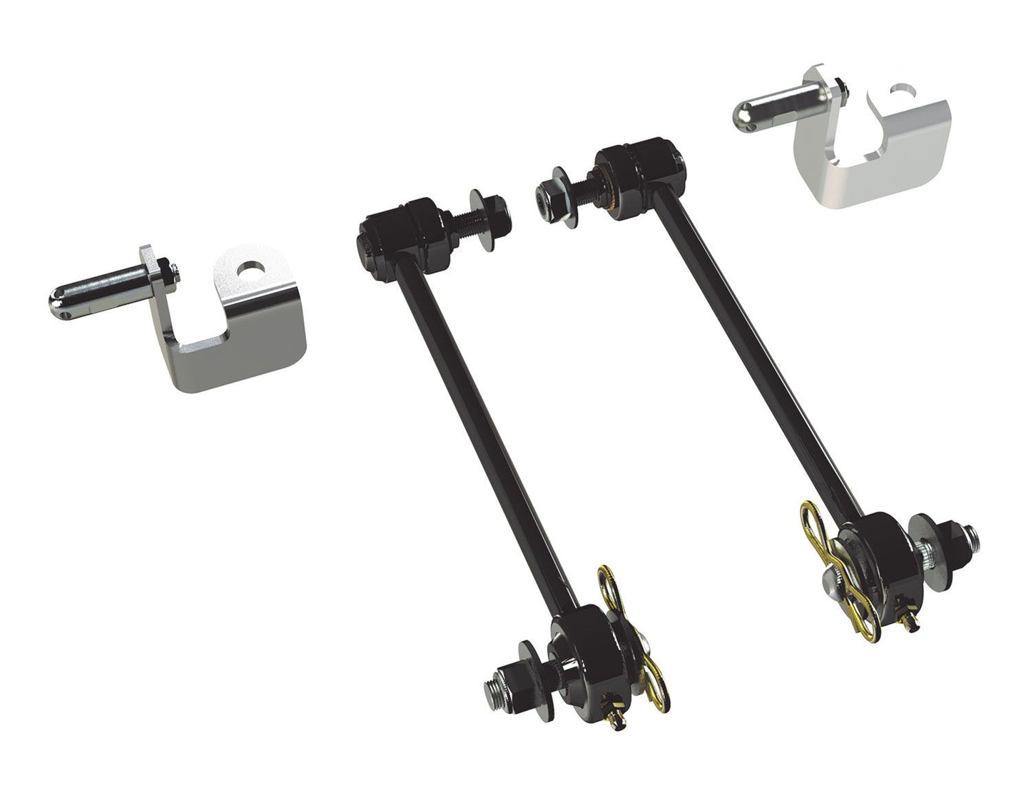 JK: 10" Front Sway Bar Quick Disconnect Kit (3-4" Lift)