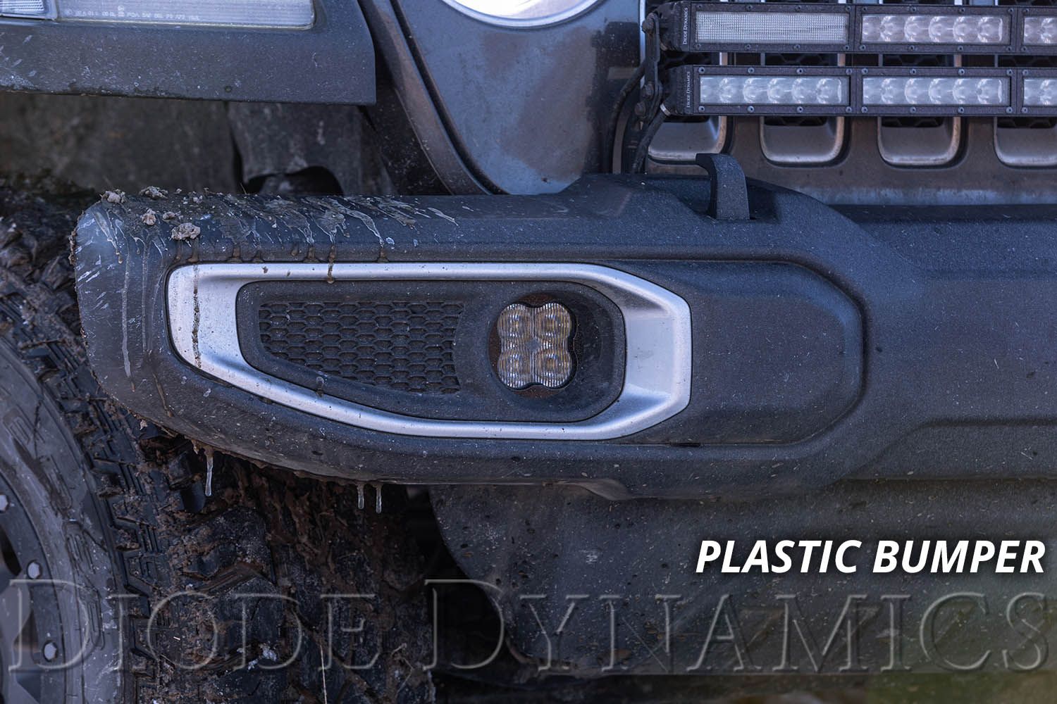 Diode Dynamics SS3 LED Jeep Fog Light Kit: 2018-2023 Wrangler JL and  2020-2023 Gladiator
