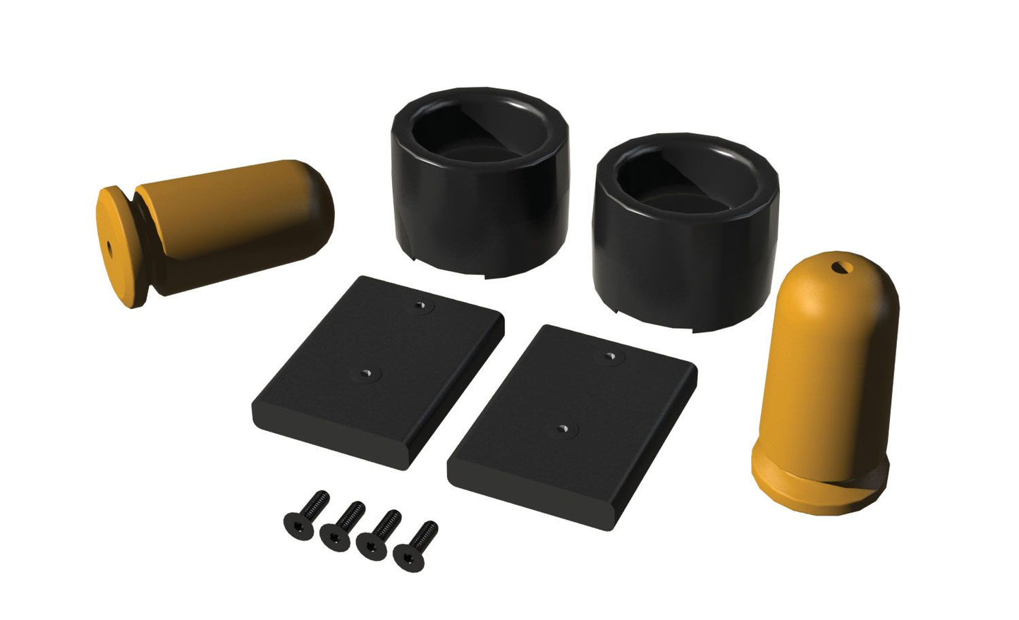 JK: Progressive Bump Stop Kit ? Rear (2.5-3.5" Lift)
