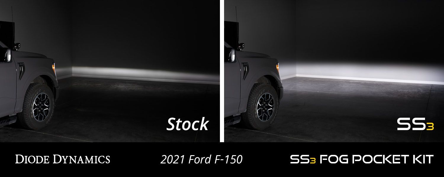 Diode Dynamics SS3 LED Fog Pocket Kit for 2021-2023 Ford F150