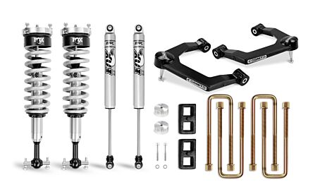 Cognito 3-Inch Performance Leveling Lift Kit With Fox PS Coilover 2.0 IFP Shocks for 2019-2023 Silverado/Sierra 1500 2WD/4WD Ball Joint
