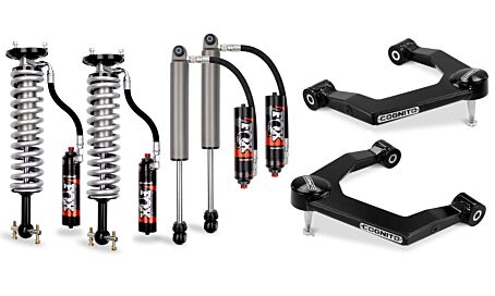 Cognito 3-Inch Elite Leveling Kits with Fox Elite 2.5 Reservoir Shocks for 2019-2023 Silverado/Sierra 1500 2WD/4WD Ball Joint