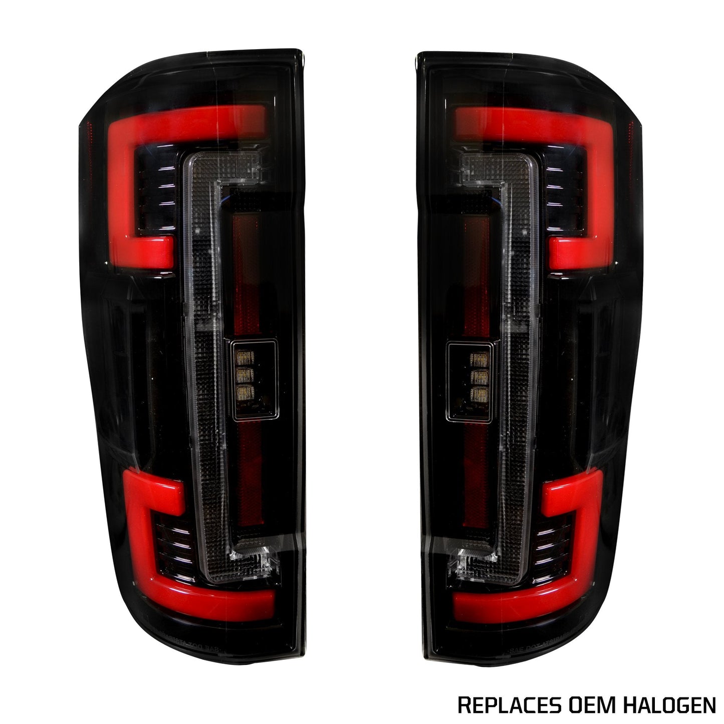 Ford Superduty F250/F350/F450 2020-2022 (Replaces OEM Halogen Style Tail Lights With /Without BLIS Blind Spot Warning System) OLED TAIL LIGHTS