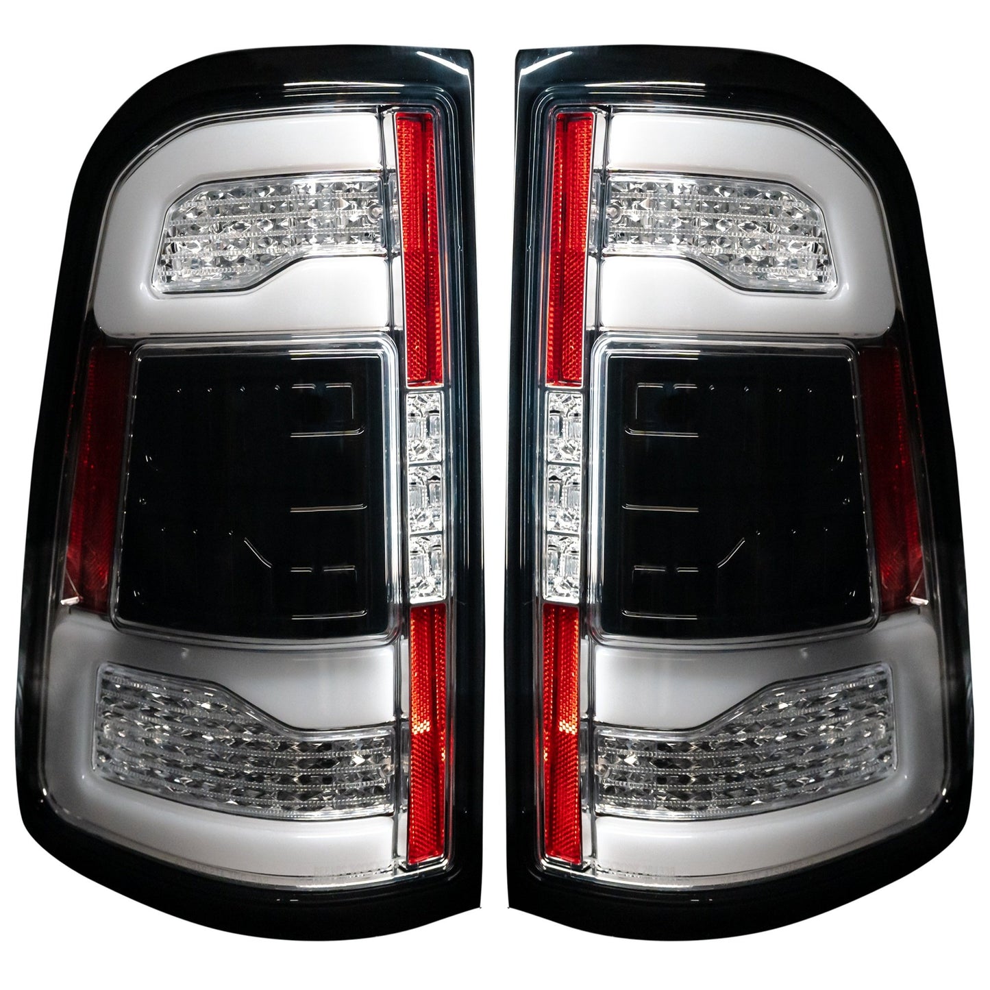 Dodge 2019-2023 RAM 1500 OLED TAIL LIGHTS (Replaces Factory OEM LED Tail Lights WITH Blind Spot Sensors