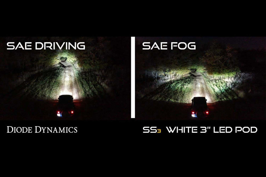 Diode Dynamics SS3 LED Pods: 2009-2018 Dodge Ram Vertical Fog lights