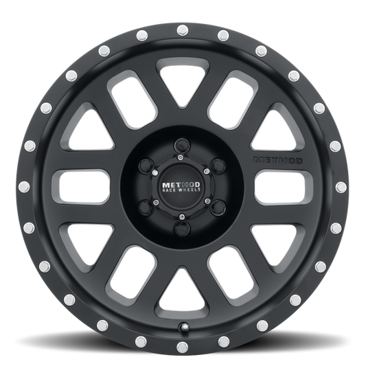 Method | MR306 Mesh 17x8.5 0mm Offset 6x5.5 108mm CB Matte Black Wheels