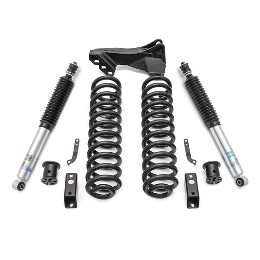 2.5" Coil Spring Front Lift Kit W/Bilstein Shocks - Ford Super Duty Diesel 4WD 2017-2022