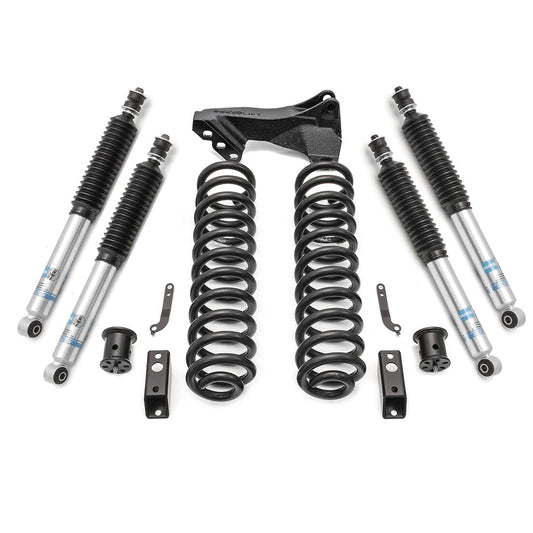 2.5" Coil Spring Front Lift Kit W/Bilstein Shocks Front/Rear - Ford Super Duty Diesel 4WD 2017-2019