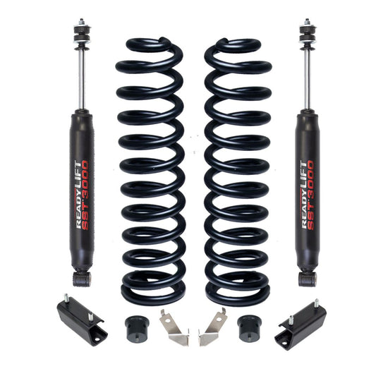 2.5" Coil Spring Front Lift Kit W/SST3000 Shocks- Ford Super Duty Diesel 4WD 2011-2024