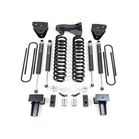 4" Coil Spring Lift Kit With Falcon Shocks - Ford Super Duty Diesel 4WD 2017-2022 F-350 And F-250 With Camper Spring Package