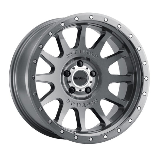 Method | MR605 NV 20x10 -24mm Offset 5x5 71.5mm CB Gloss Titanium Wheels