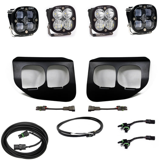 Ford Squadron SAE/Sport Fog Pocket Light Kit Ford 2020-2022 F250/350 Super Duty SAE Fog Clear Upfitter