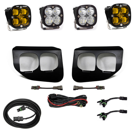 Ford Squadron SAE/Sport Fog Pocket Light Kit Ford 2020-2022 F250/350 Super Duty SAE Fog Amber Toggle