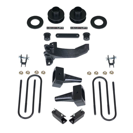 2.5" SST Lift Kit W/ 4" Rear Blocks - Ford Super Duty F250/F350 4WD (1-pc Drive Shaft Only) 2011-2016