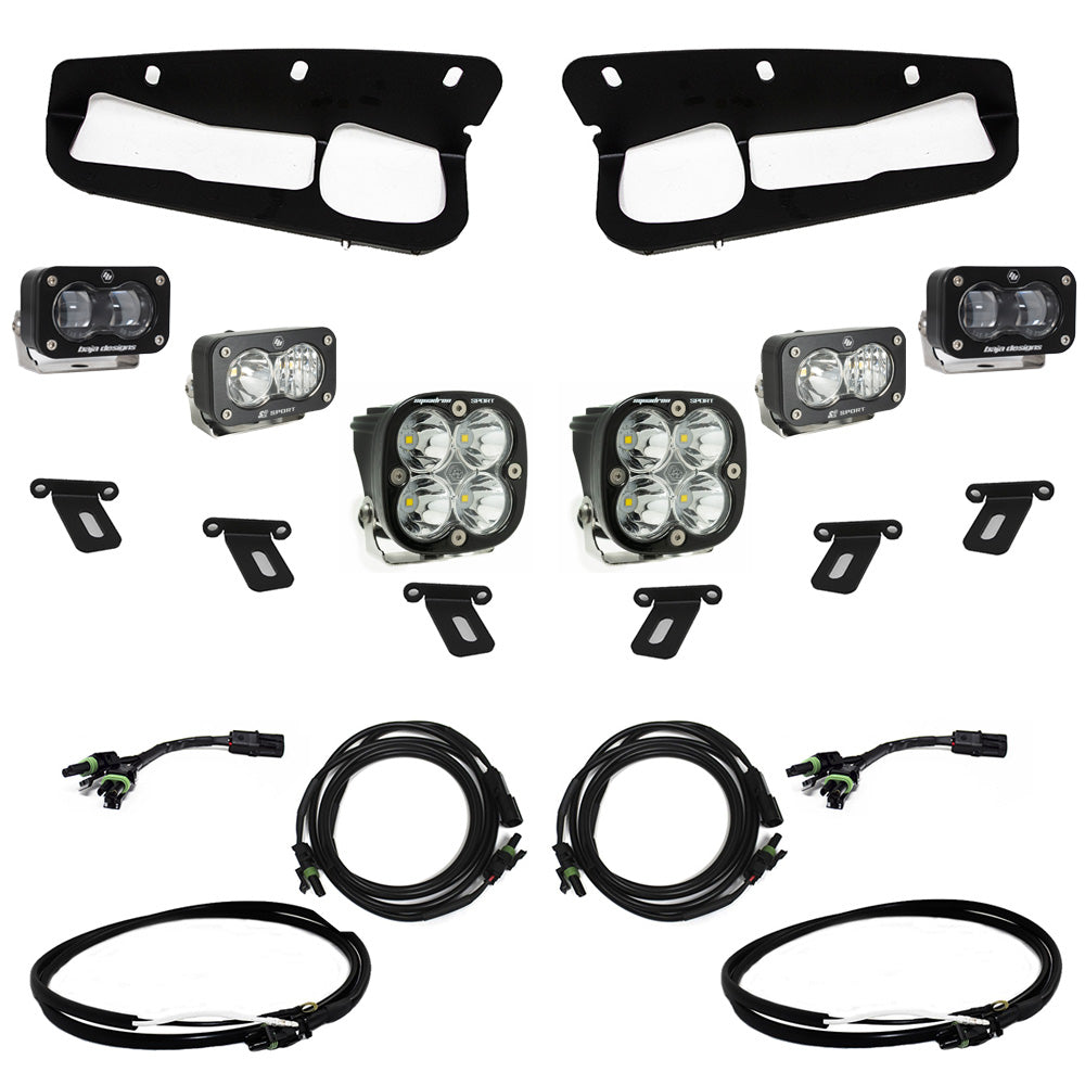 Ford S2 SAE Sportsmen Fog Pocket Light Kit Ford 2021-2023 Bronco, Steel Bumper SAE Fog Clear Upfitter