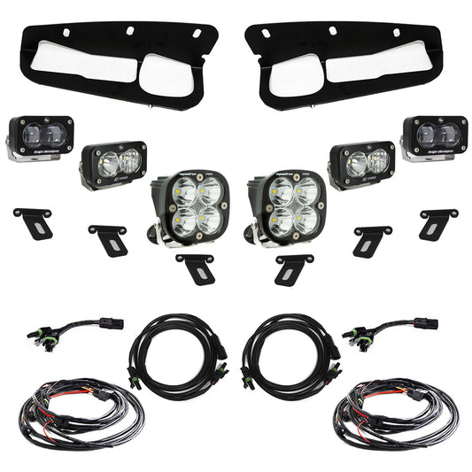 Ford Bronco S2 SAE Pro Fog Pocket Light Kit Ford 2021-2023 Bronco, Steel Bumper SAE Fog Clear Toggle