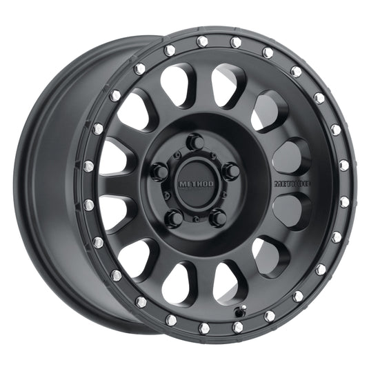 Method | MR315 17x8.5 0mm Offset 5x5 71.5mm CB Matte Black Wheels