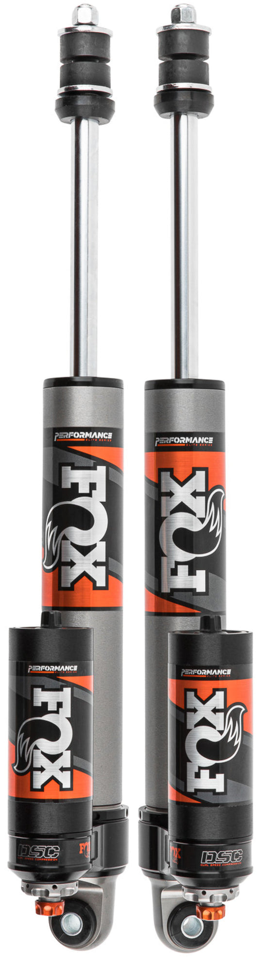 Fox | 2014+ Dodge Ram 2500 4WD Performance Elite Series Rear 2.5 Reservoir Shock Set With DSC Adjuster | 3-4 Inch Lift