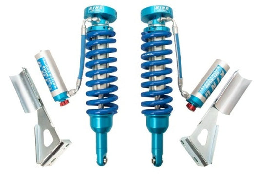 King Shocks | 2005+ Toyota Tacoma - 6 Lug Front 2.5 Remote Reservoir Coilover With Adjuster - Pair