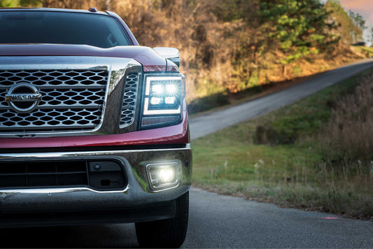MORIMOTO 4BANGER LED FOG LIGHTS: NISSAN TITAN/FRONTIER (ROUND)