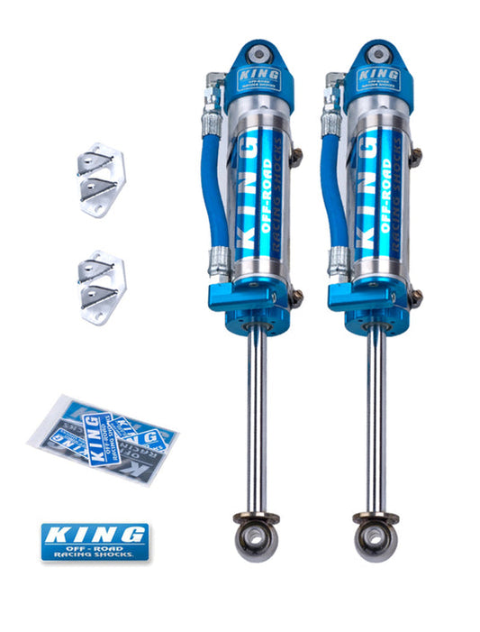 King Shocks | 2007-2018 Jeep Wrangler JK Rear 2.5 Piggy Hose Reservoir Shocks 0-2 Inch Lift - Pair