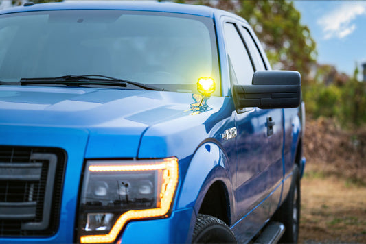 MORIMOTO 4BANGER LED A-PILLAR SYSTEM/DITCH LIGHTS: FORD F150/RAPTOR 2009-2014