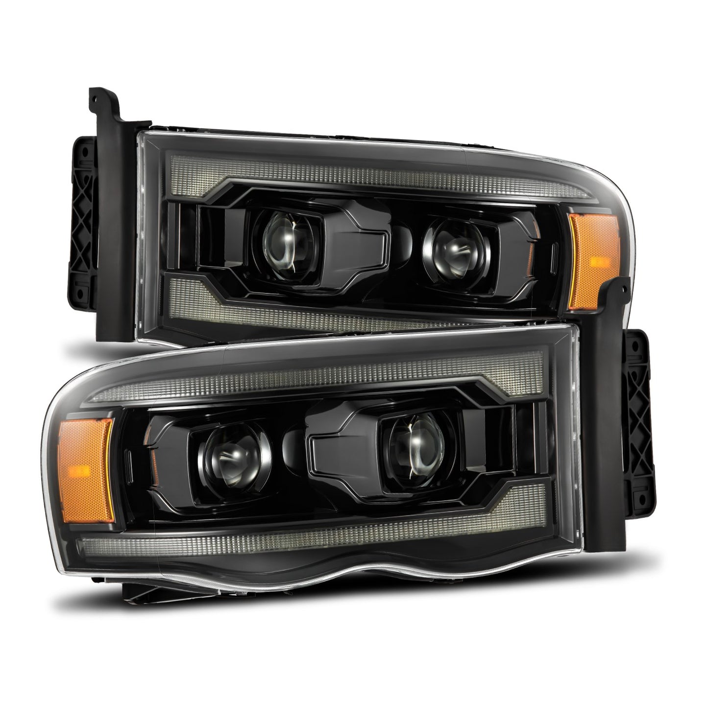 2002-2005 Dodge Ram Alpharex LUXX-Series LED Projector Headlights