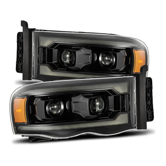 2002-2005 Dodge Ram Alpharex PRO-Series LED DRL Halogen Projector Headlights