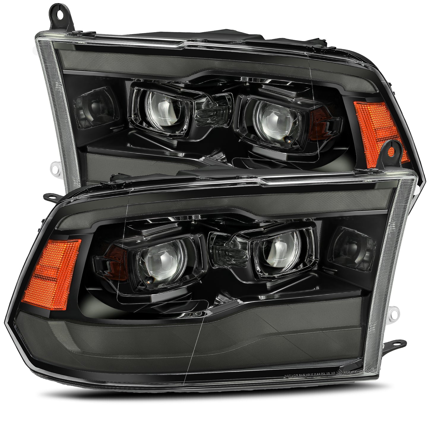 AlphaRex Pro-Series Halogen Headlights: Dodge Ram (2009-2018)