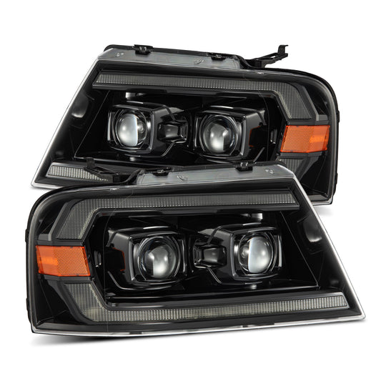 2004-2008 Ford F150 Alpharex PRO-Series LED DRL Halogen Projector Headlights
