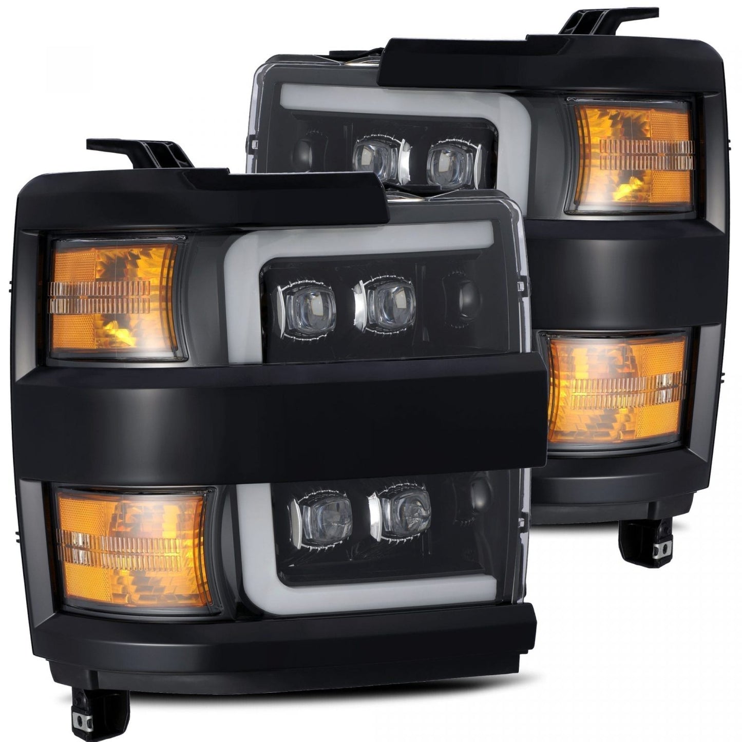 AlphaRex Nova-Series LED Headlights: Chevy Silverado HD 2500/3500 (2015-2019)