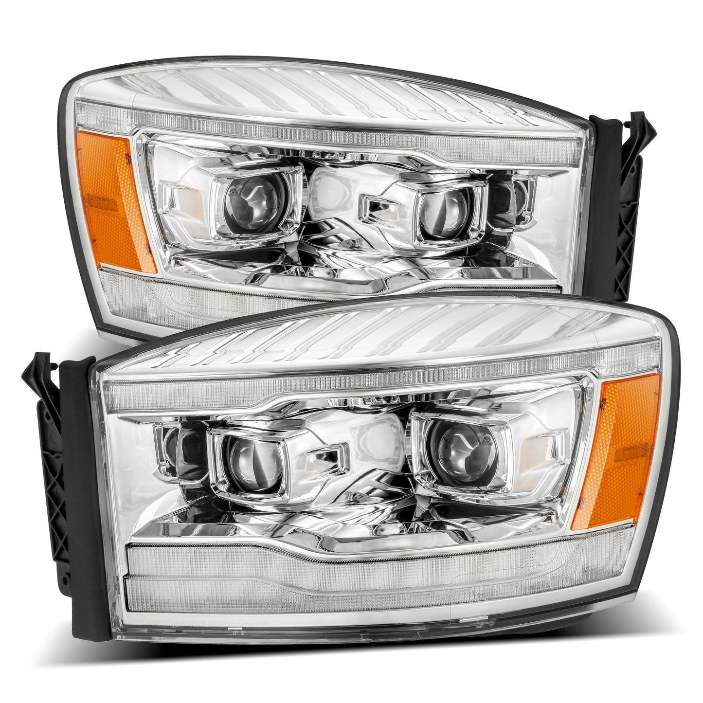 AlphaRex Pro-Series Halogen Headlights: Dodge Ram (2006-2008)
