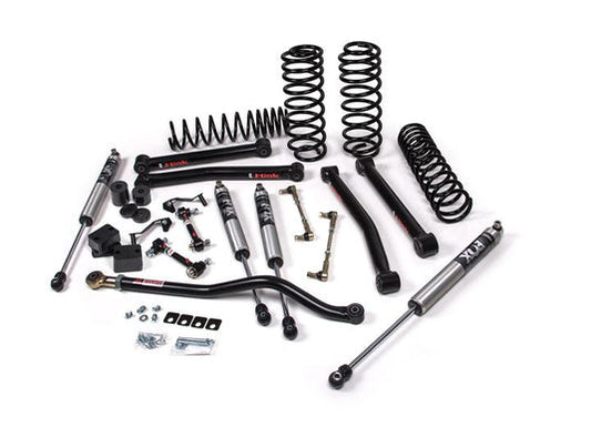 Fox | JKS 2018-2024 Jeep Wrangler JL J-Konnect 2.5 Inch 4 Door With Fox 2.5 Performance Elite Series Shocks With HD Rate Coils