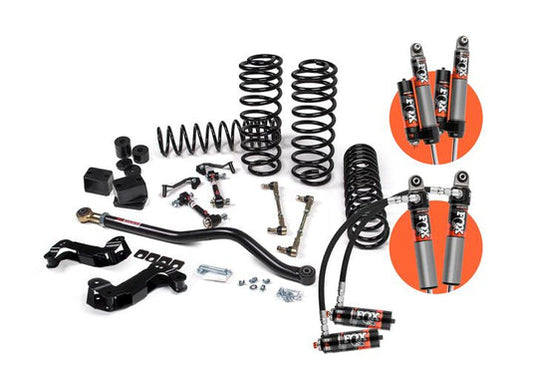 Fox | JKS 2018-2024 Jeep Wrangler JL J-Kontrol 2.5 Inch 4 Door with Fox 2.5 Performance Elite Series Shocks & Standard Rate Coils