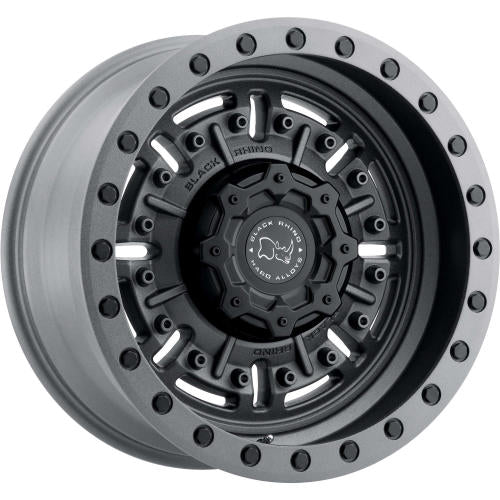 Black Rhino Abrams Gray 20x9.5 +12mm