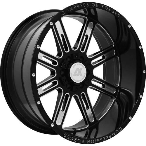 Axe Offroad AX4.0 Black Milled 22x12 -44mm