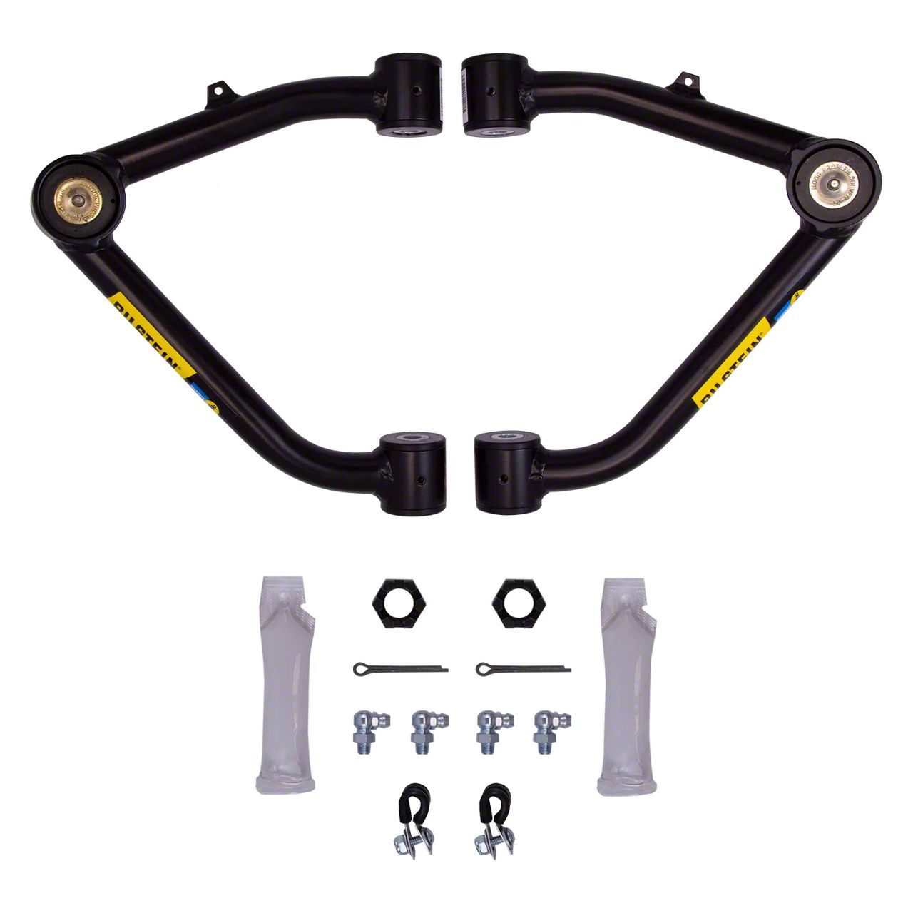 Bilstein B8 Tubular Ball Joint Upper Control Arms (07-16 Sierra 1500 w/ Stock Cast Steel Control Arms)