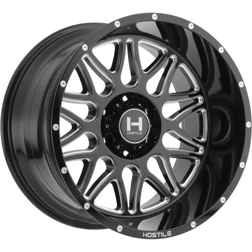Hostile Blaze Black Milled 22x10 -25mm