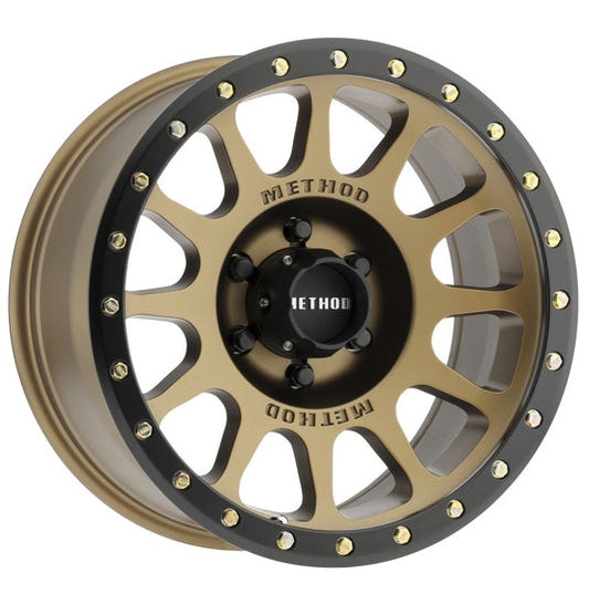 Method | MR305 NV 18x9 0mm Offset 6x5.5 108mm CB Method | Bronze/Black Street Loc Wheels