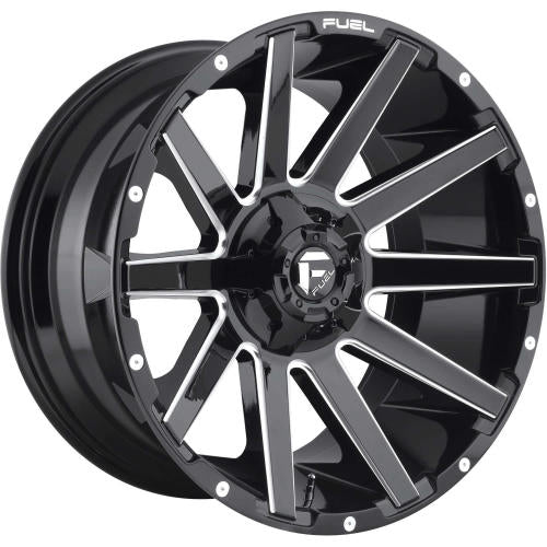 Fuel Contra Black Milled 24x12 -44mm