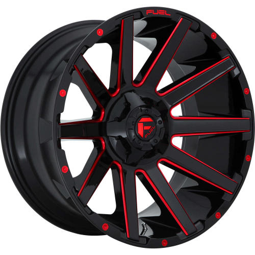 Fuel Contra Black Red 24x12 -44mm