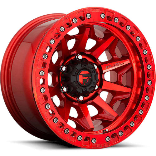 Fuel Covert BL Red 17x9 -15mm